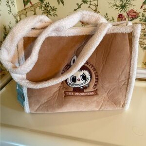 Pop Mart/Pop Land Exclusive Tan and Cream Labubu Tote Bag